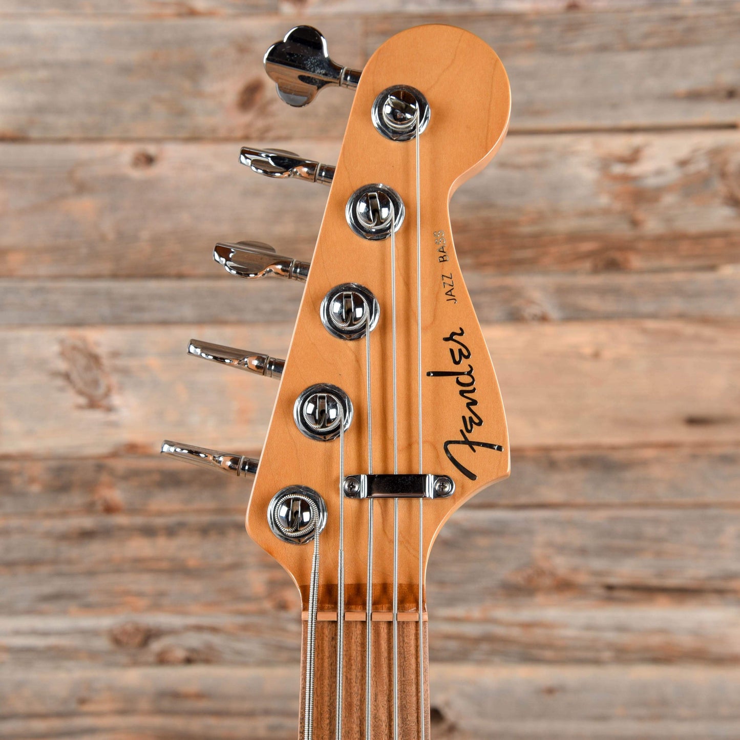 Fender American Deluxe Jazz Bass V Transparent Green 1999 Bass Guitars / 5-String or More