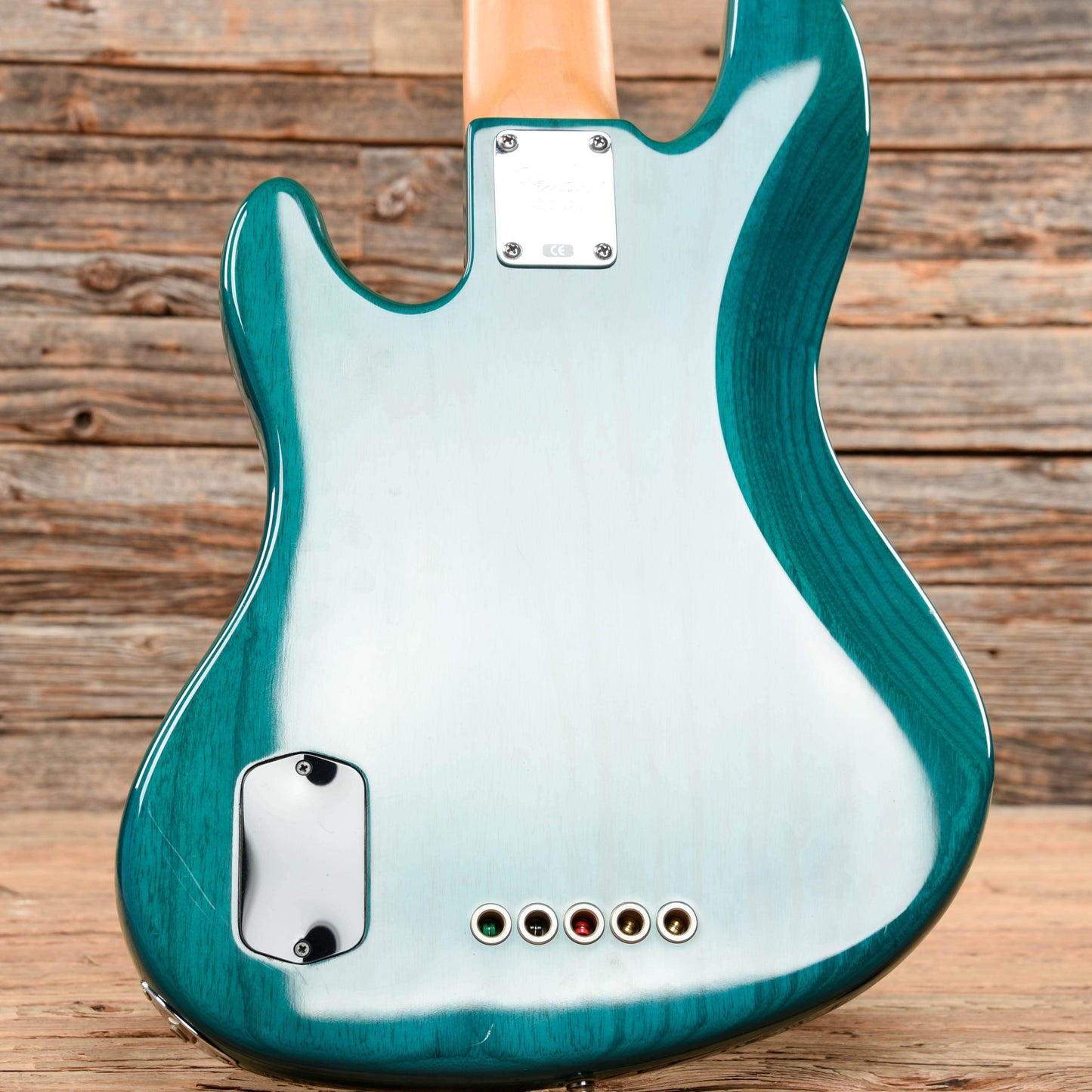 Fender American Deluxe Jazz Bass V Transparent Green 1999 Bass Guitars / 5-String or More