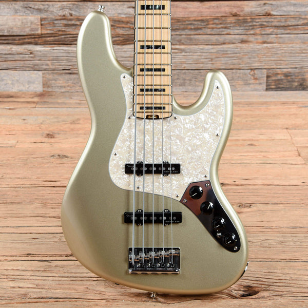 ベース fender elite jazz bass v champagne fender-bass-guitars-5-string-