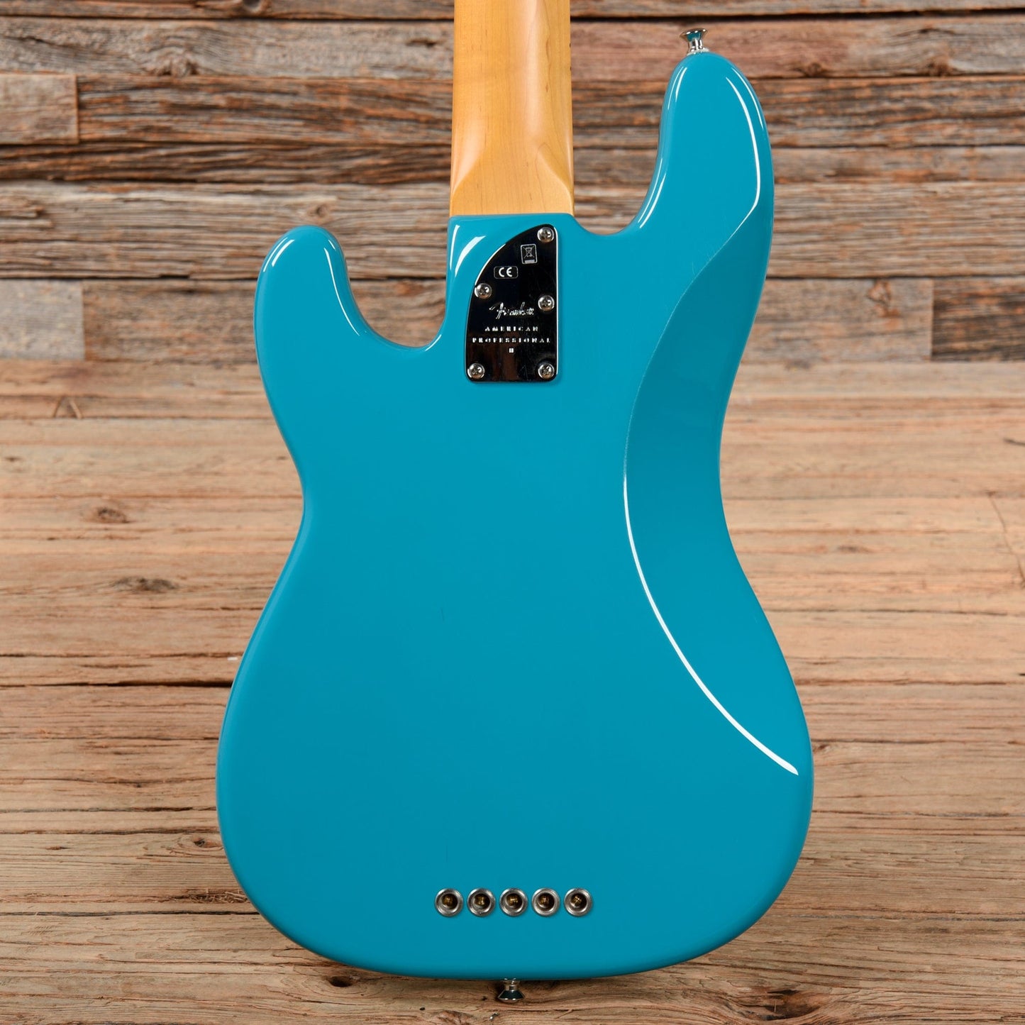 Fender American Pro II Precision Bass V Miami Blue 2021 Bass Guitars / 5-String or More