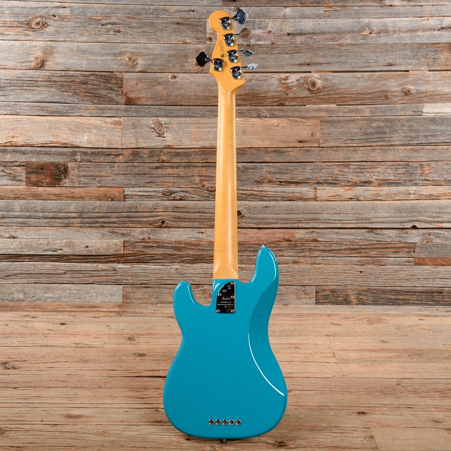 Fender American Pro II Precision Bass V Miami Blue 2021 Bass Guitars / 5-String or More
