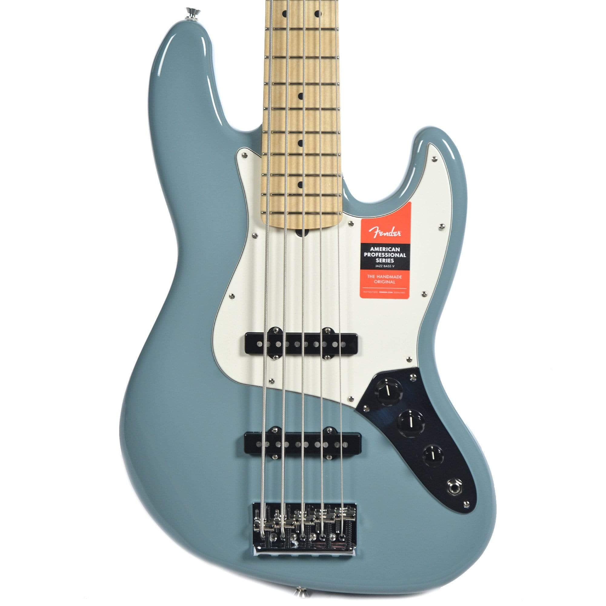 Fender American Pro Jazz Bass V MN Sonic Gray w/ Parchment Pickguard Bass Guitars / 5-String or More