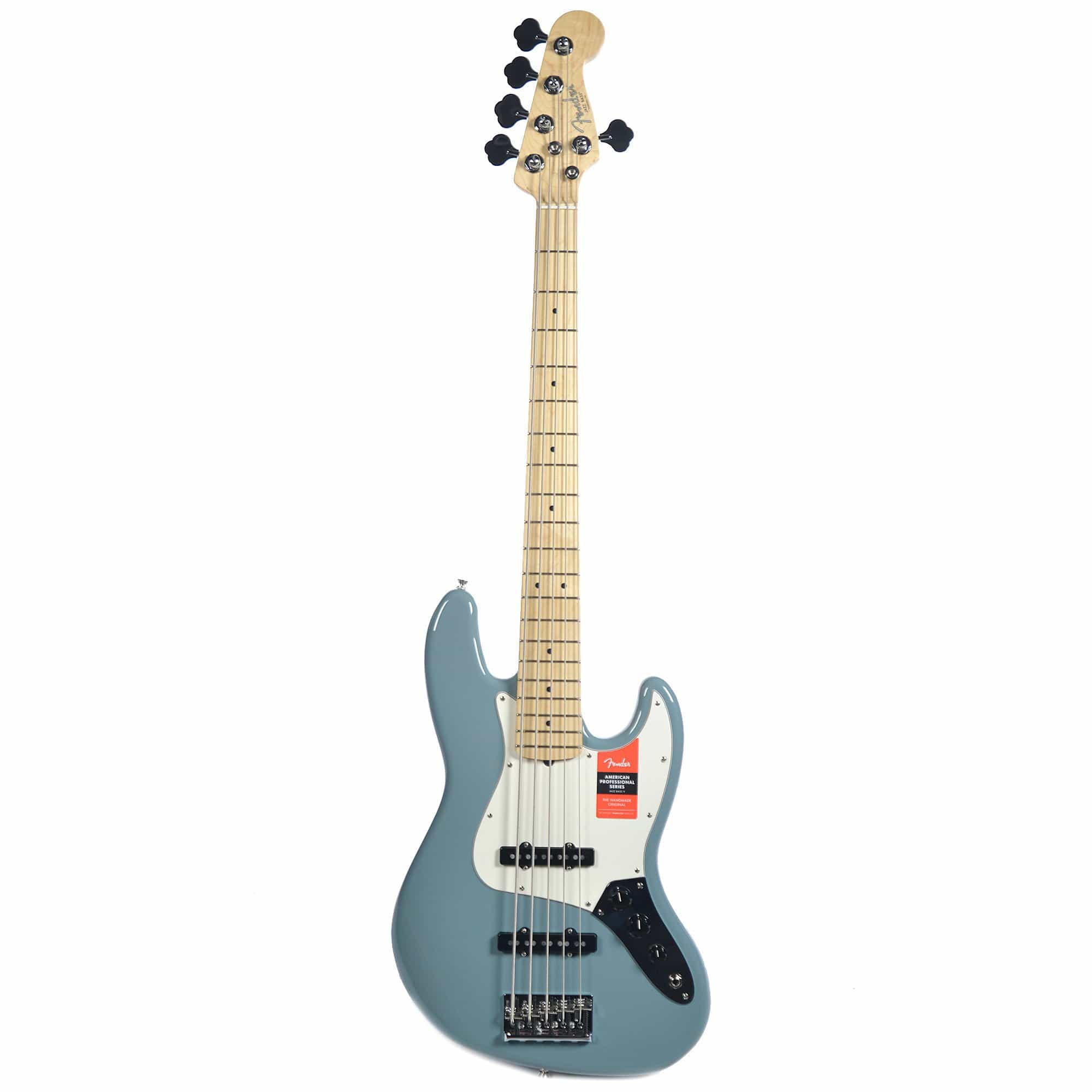 Fender American Pro Jazz Bass V MN Sonic Gray w/ Parchment Pickguard Bass Guitars / 5-String or More