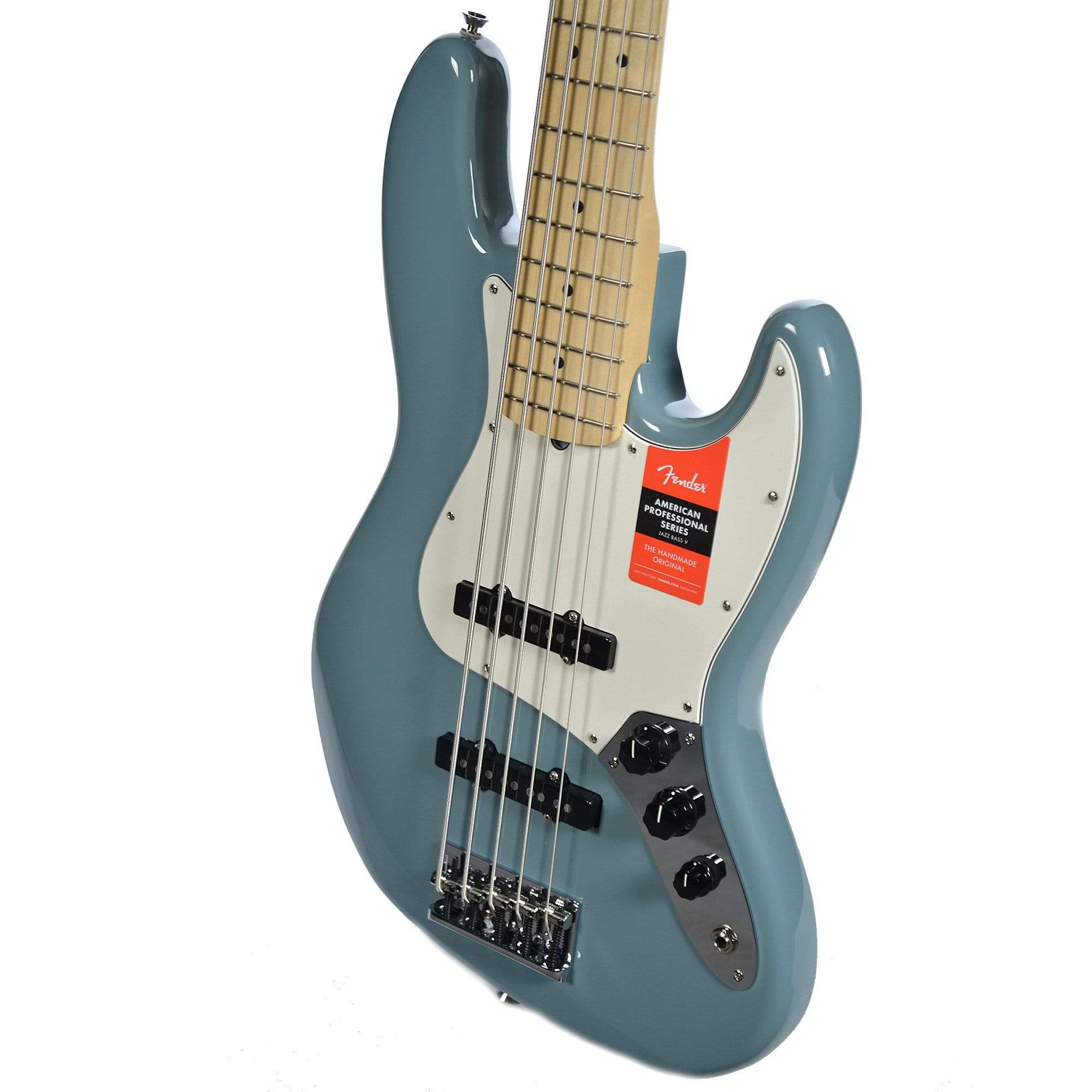 Fender American Pro Jazz Bass V MN Sonic Gray w/ Parchment Pickguard Bass Guitars / 5-String or More