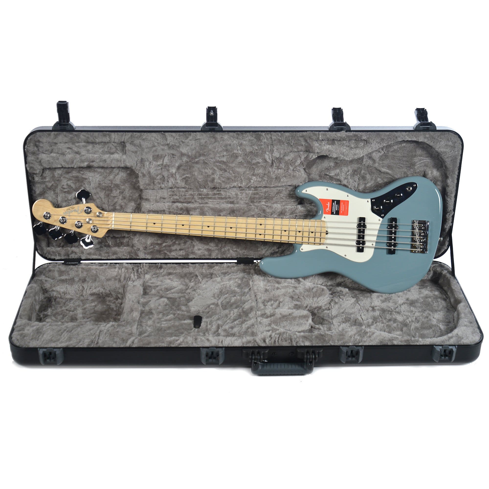 Fender American Pro Jazz Bass V MN Sonic Gray w/ Parchment Pickguard Bass Guitars / 5-String or More