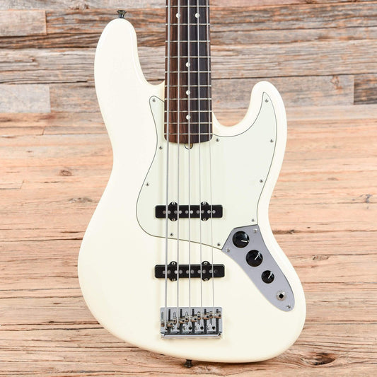 Fender American Pro Jazz Bass V Olympic White 2019 Bass Guitars / 5-String or More