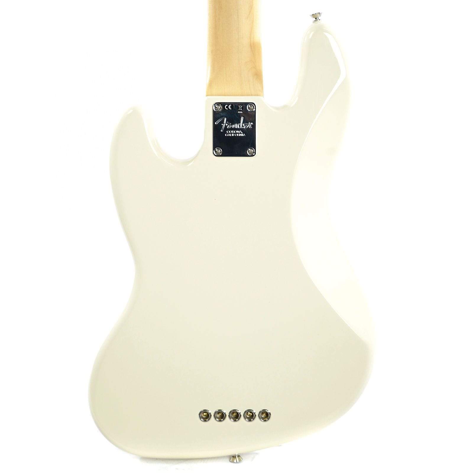 Fender American Pro Jazz Bass V RW Olympic White Bass Guitars / 5-String or More