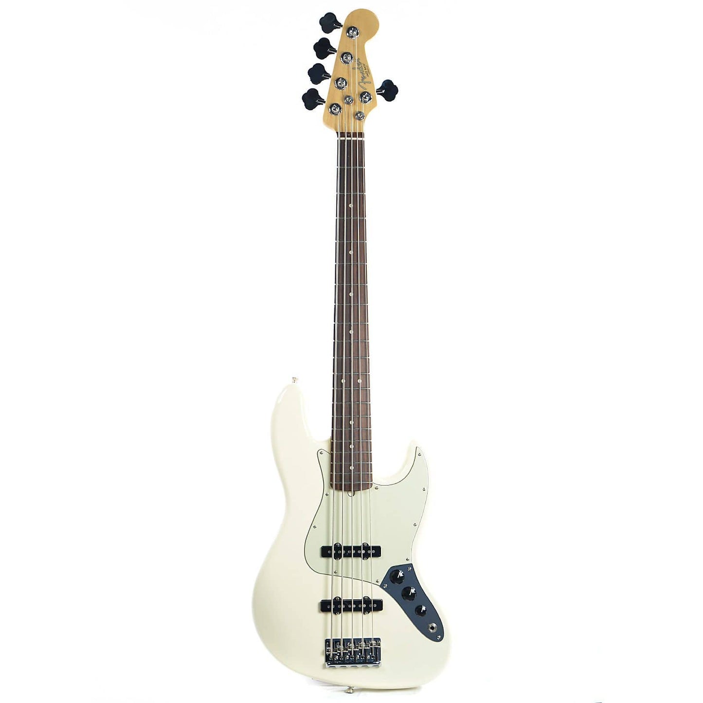 Fender American Pro Jazz Bass V RW Olympic White Bass Guitars / 5-String or More