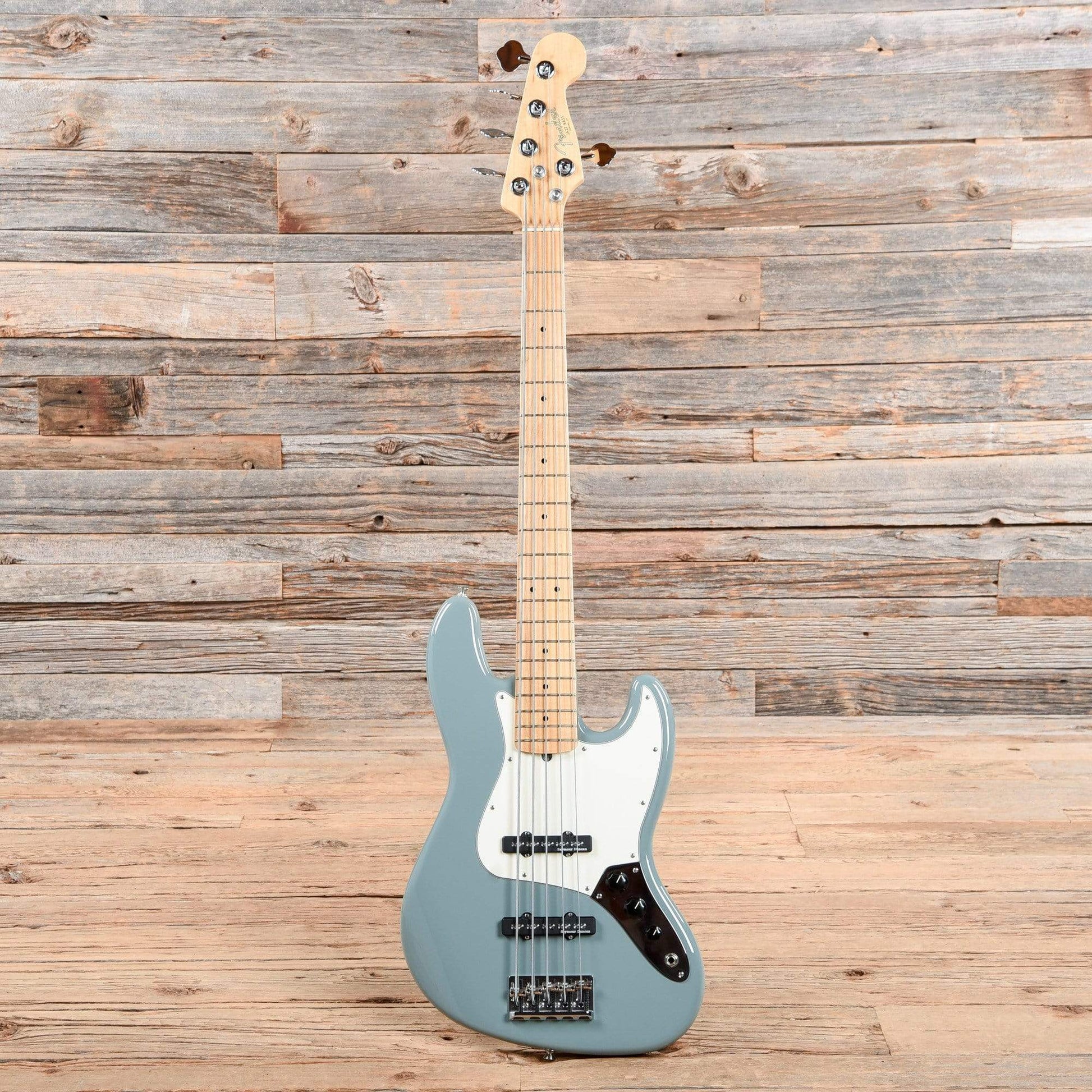 Fender American Pro Jazz Bass V Sonic Gray 2017 Bass Guitars / 5-String or More