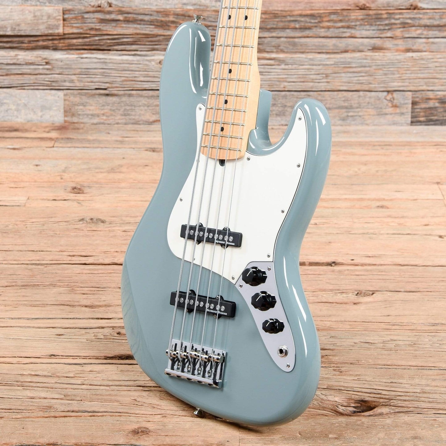 Fender American Pro Jazz Bass V Sonic Gray 2017 Bass Guitars / 5-String or More