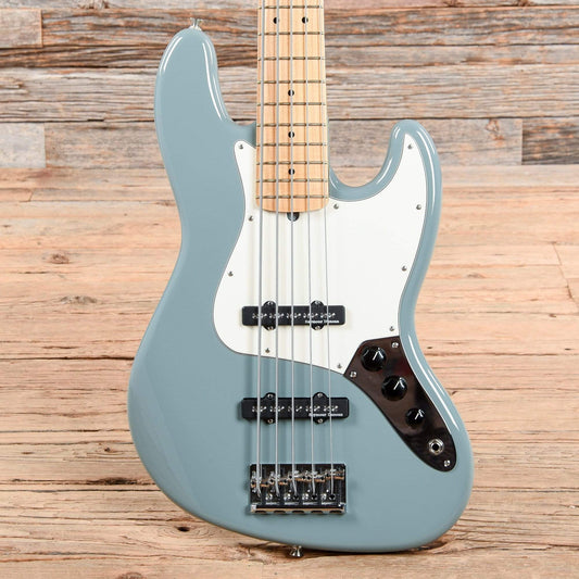 Fender American Pro Jazz Bass V Sonic Gray 2017 Bass Guitars / 5-String or More