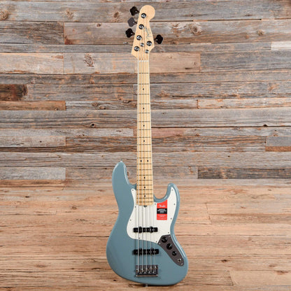 Fender American Pro Jazz Bass V Sonic Gray w/Parchment Pickguard USED Bass Guitars / 5-String or More