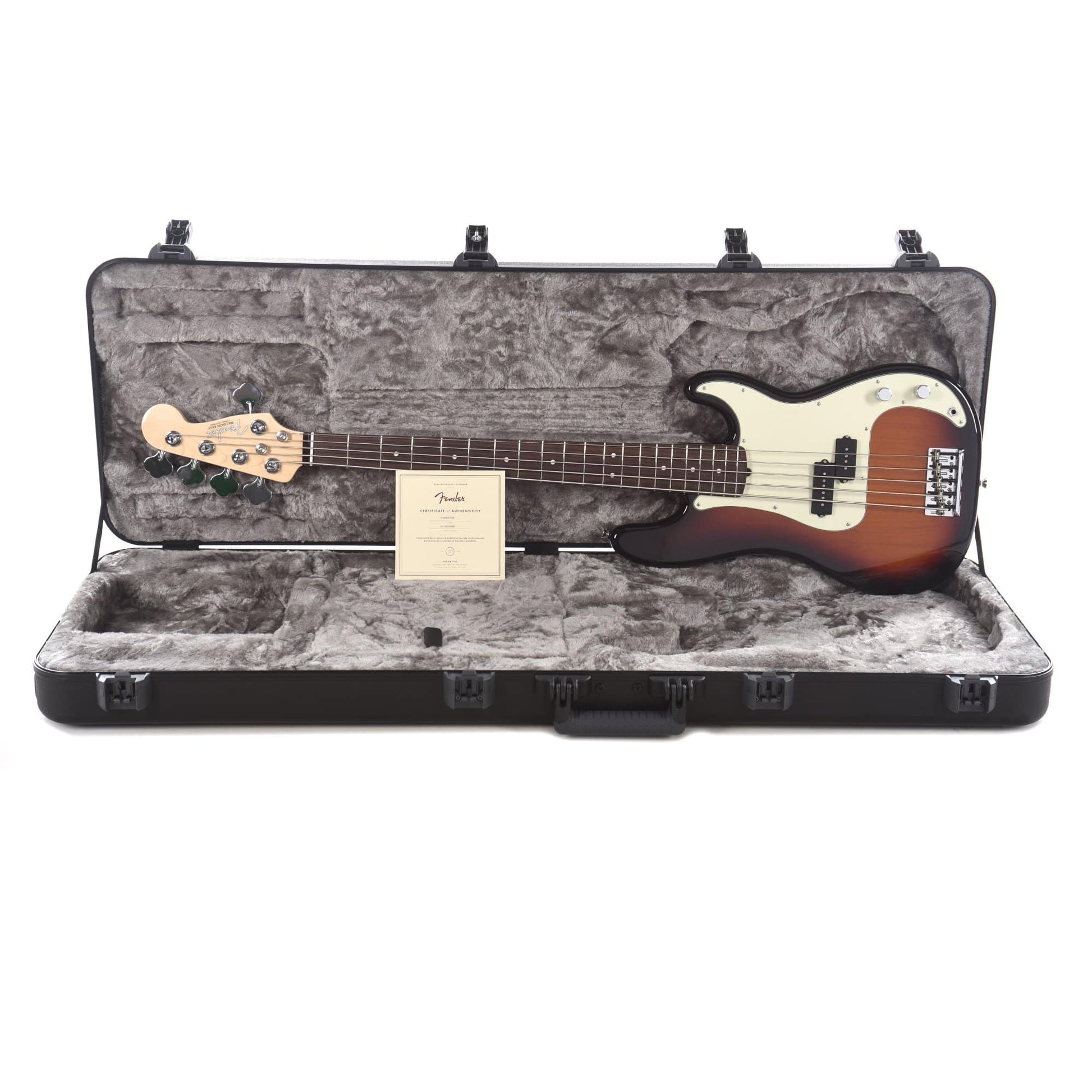 Fender American Pro Precision Bass V 3-Color Sunburst w/Mint Pickguard Bass Guitars / 5-String or More