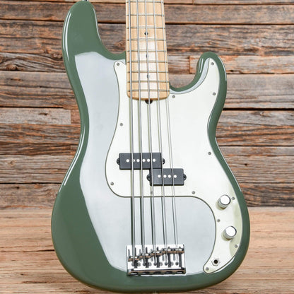 Fender American Pro Precision Bass V Antique Olive 2019 Bass Guitars / 5-String or More
