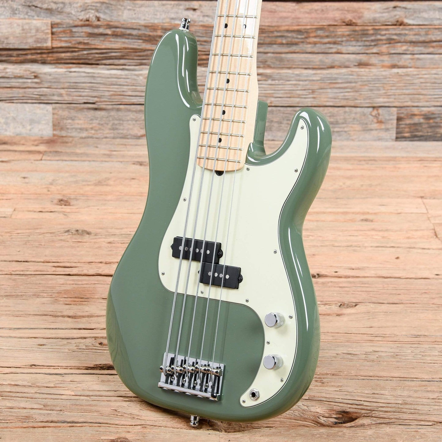 Fender American Pro Precision Bass V Antique Olive 2019 Bass Guitars / 5-String or More
