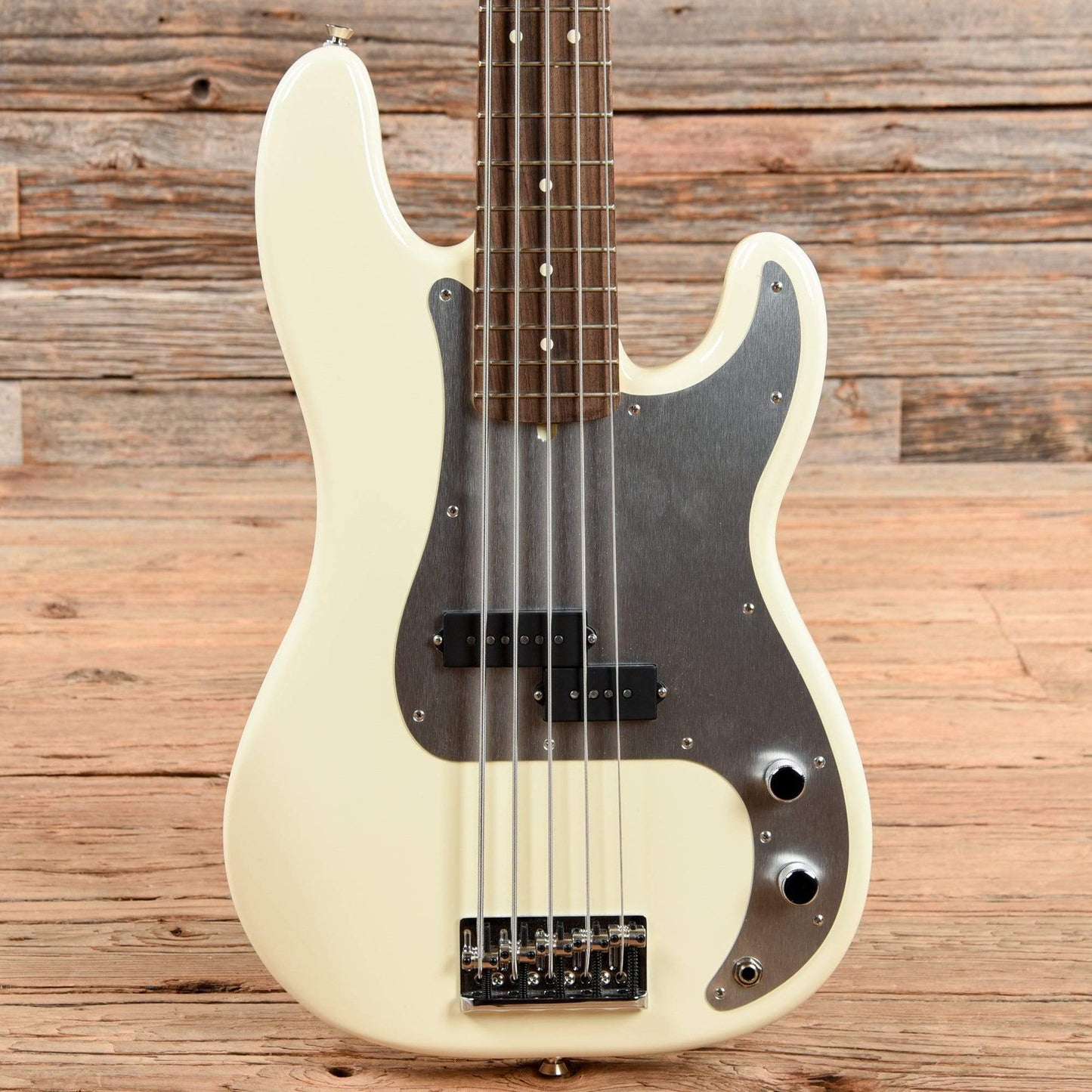 Fender American Pro Precision Bass V Olympic White 2019 Bass Guitars / 5-String or More