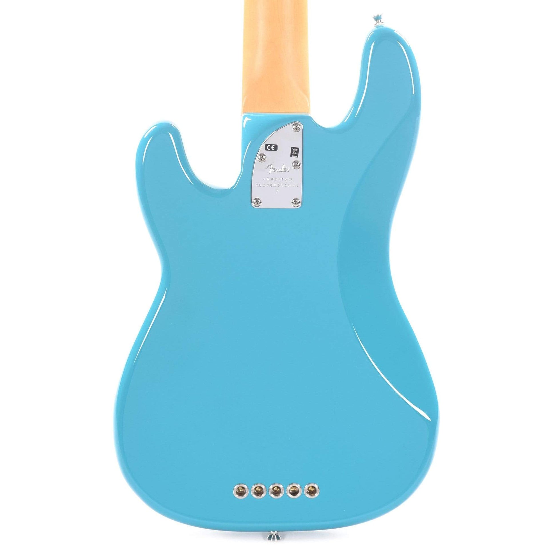 Fender American Professional II Precision Bass V Miami Blue Bass Guitars / 5-String or More