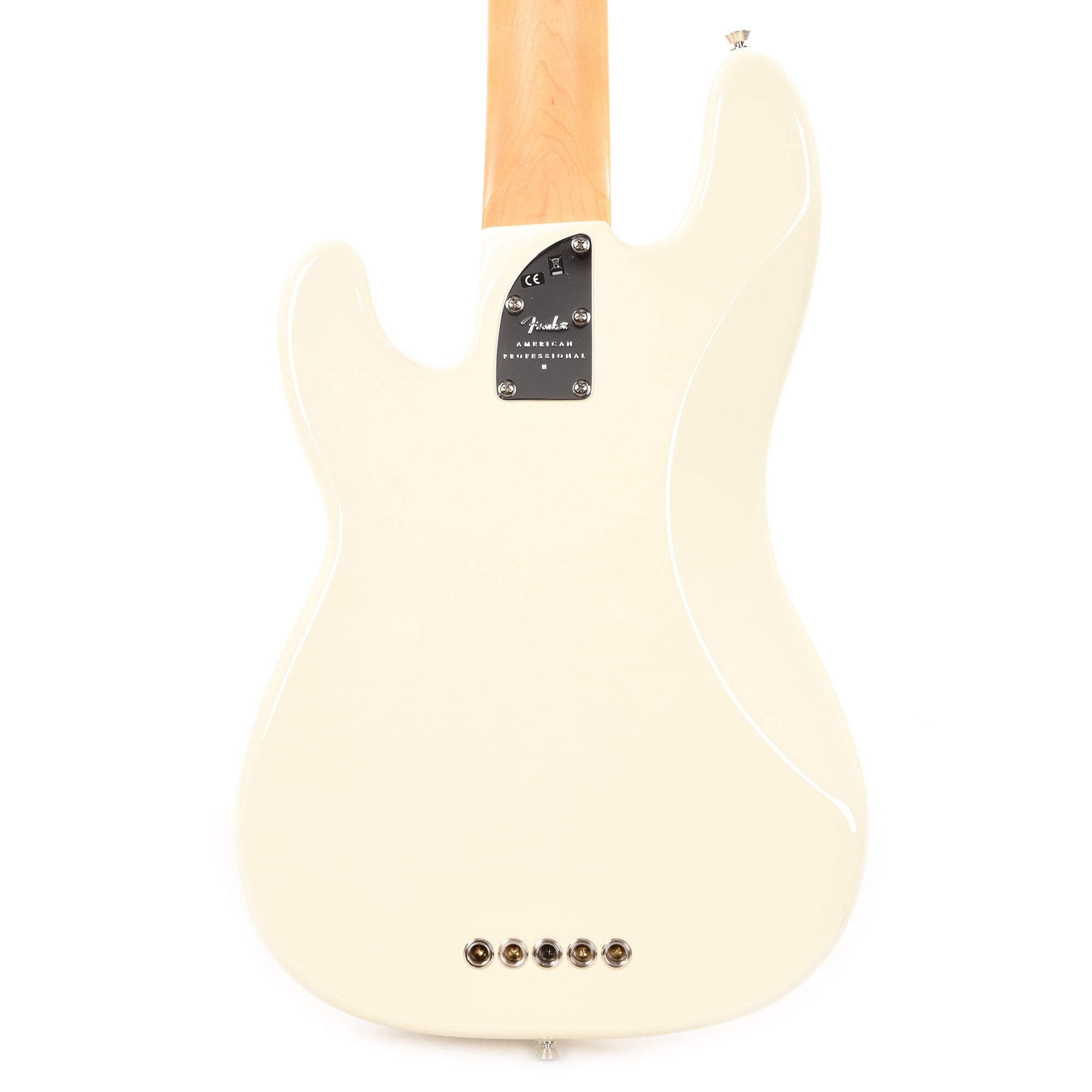 Fender American Professional II Precision Bass V Olympic White Bass Guitars / 5-String or More