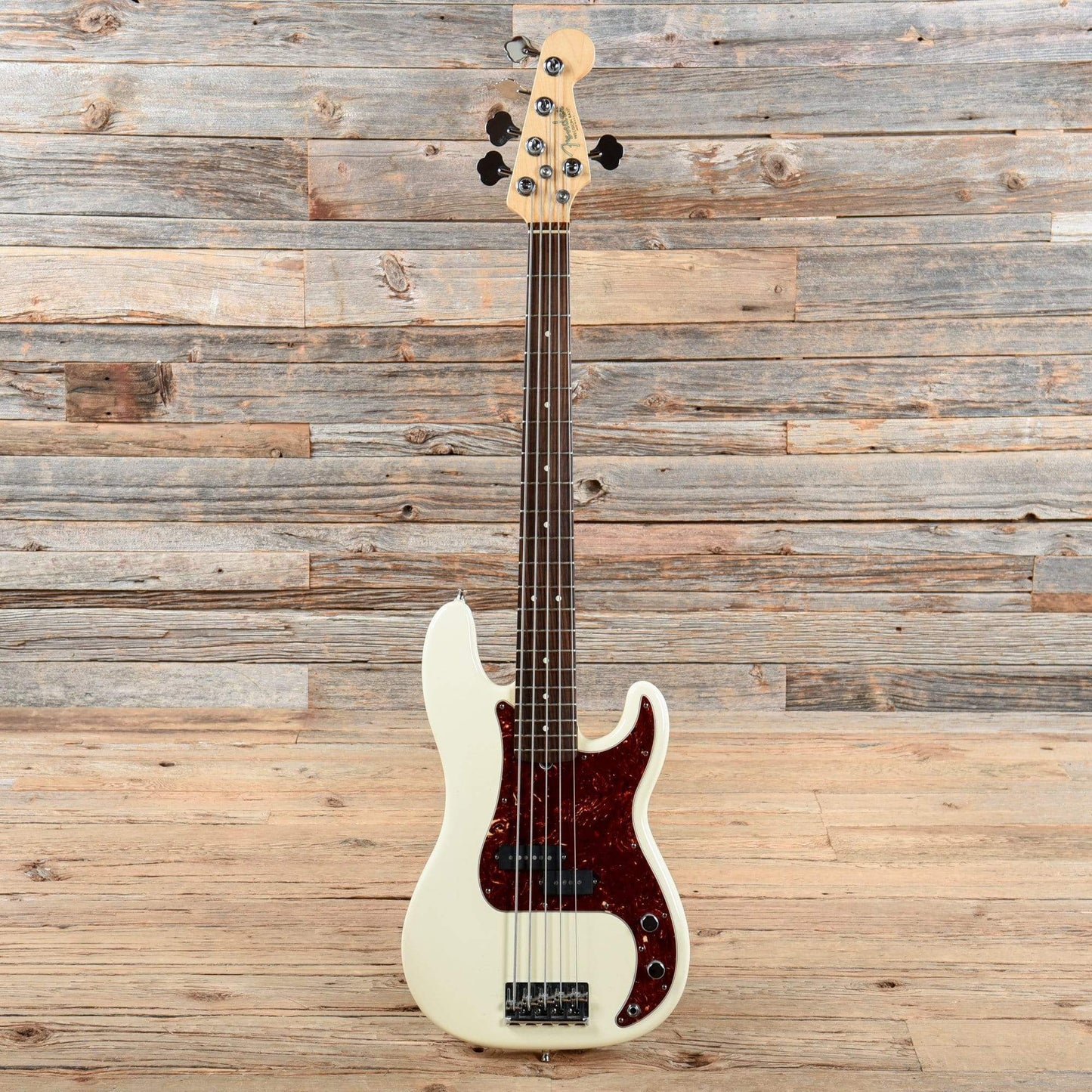 Fender American Standard Precision Bass V Olympic White 2008 Bass Guitars / 5-String or More