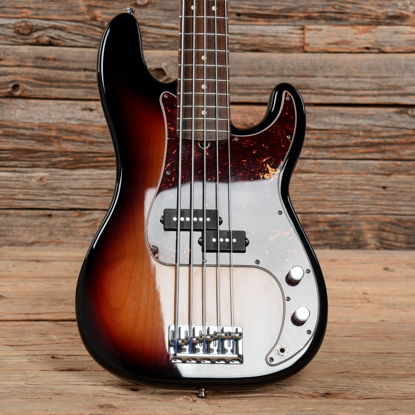 Fender American Standard Precision Bass V Sunburst 2008 Bass Guitars / 5-String or More