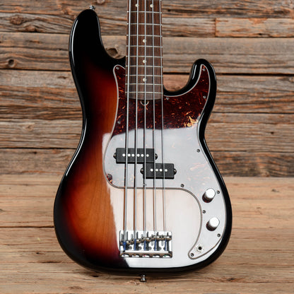 Fender American Standard Precision Bass V Sunburst 2008 Bass Guitars / 5-String or More
