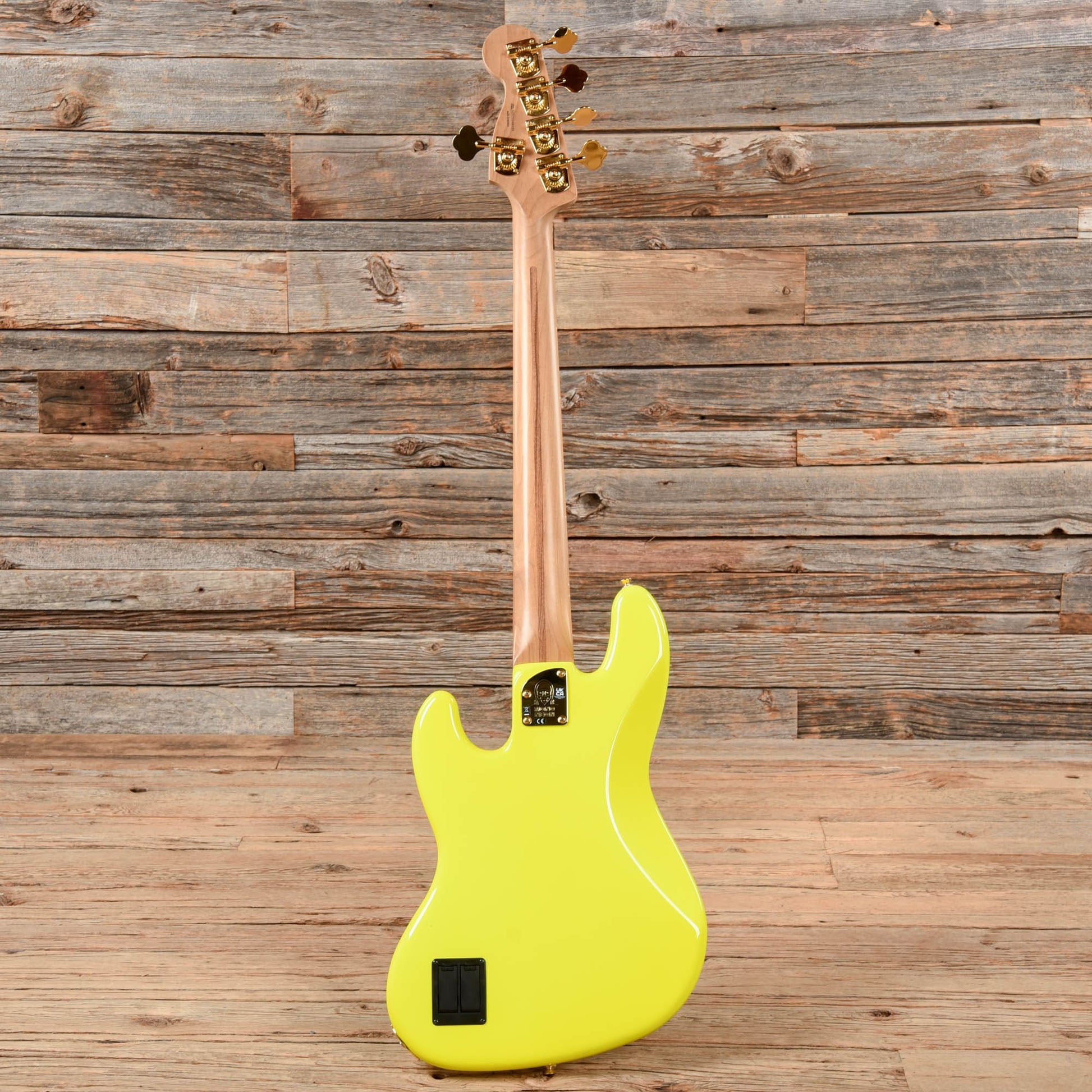 Fender Artist MonoNeon Jazz Bass V Neon Yellow Bass Guitars / 5-String or More