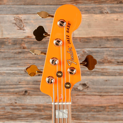 Fender Artist MonoNeon Jazz Bass V Neon Yellow Bass Guitars / 5-String or More