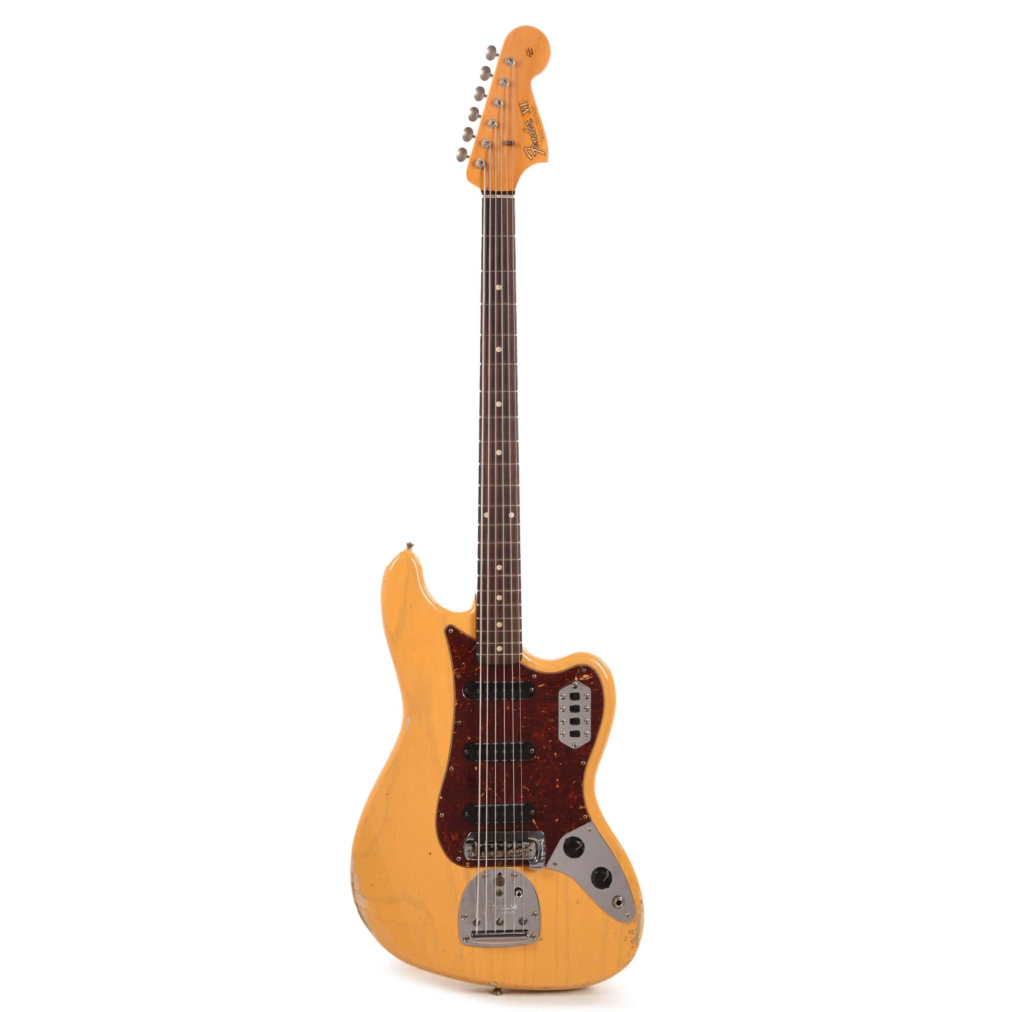 Fender Custom Shop 1962 Bass VI Ash Relic Butterscotch Blonde w/Tortoise Pickguard Bass Guitars / 5-String or More