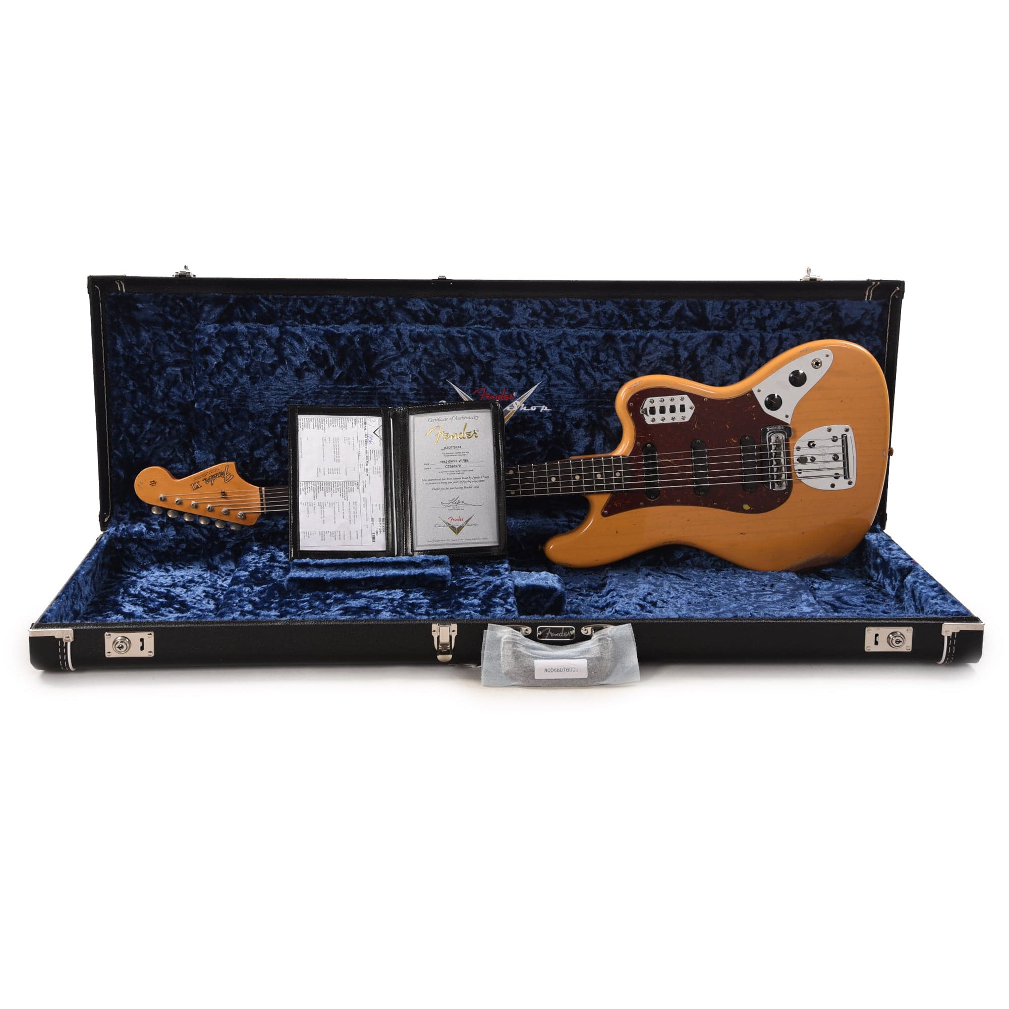 Fender Custom Shop 1962 Bass VI Ash Relic Butterscotch Blonde w/Tortoise Pickguard Bass Guitars / 5-String or More