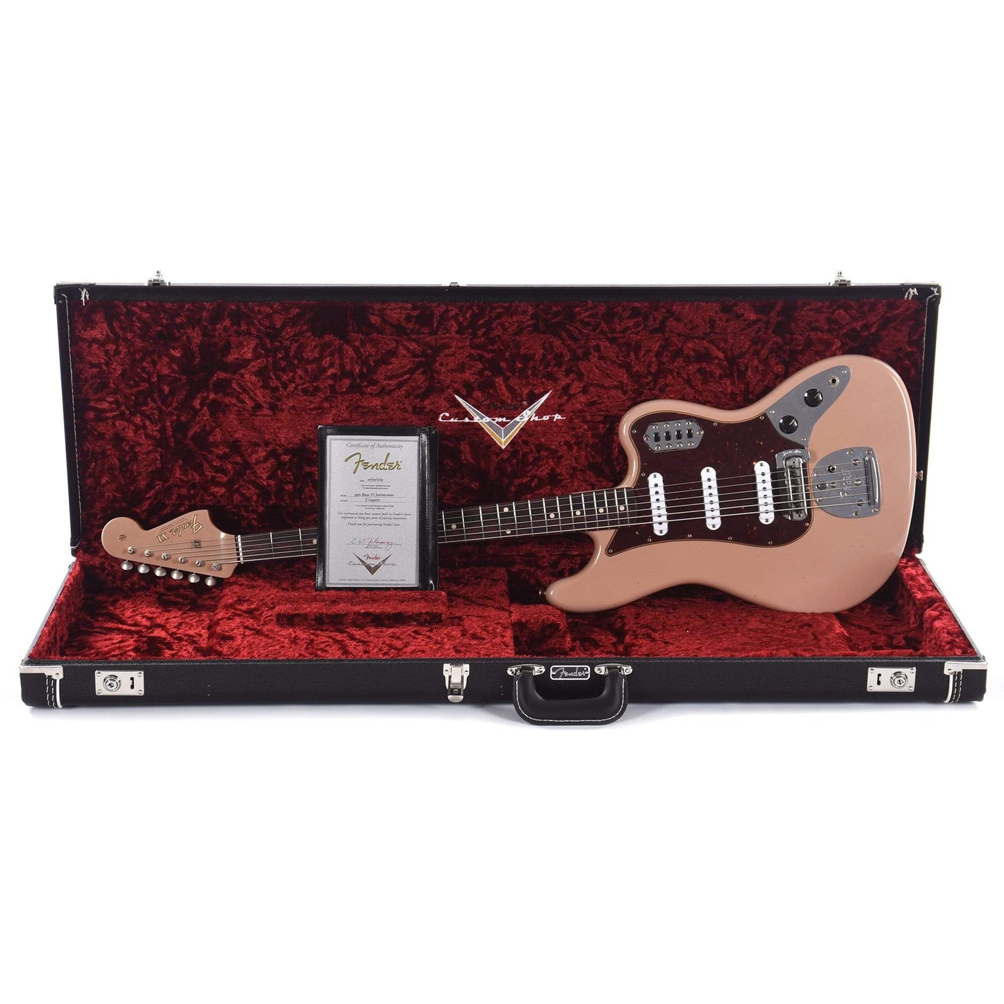 Fender Custom Shop 1962 Bass VI "CME Spec" Journeyman Relic Dirty Shell Pink w/ Lollars Bass Guitars / 5-String or More
