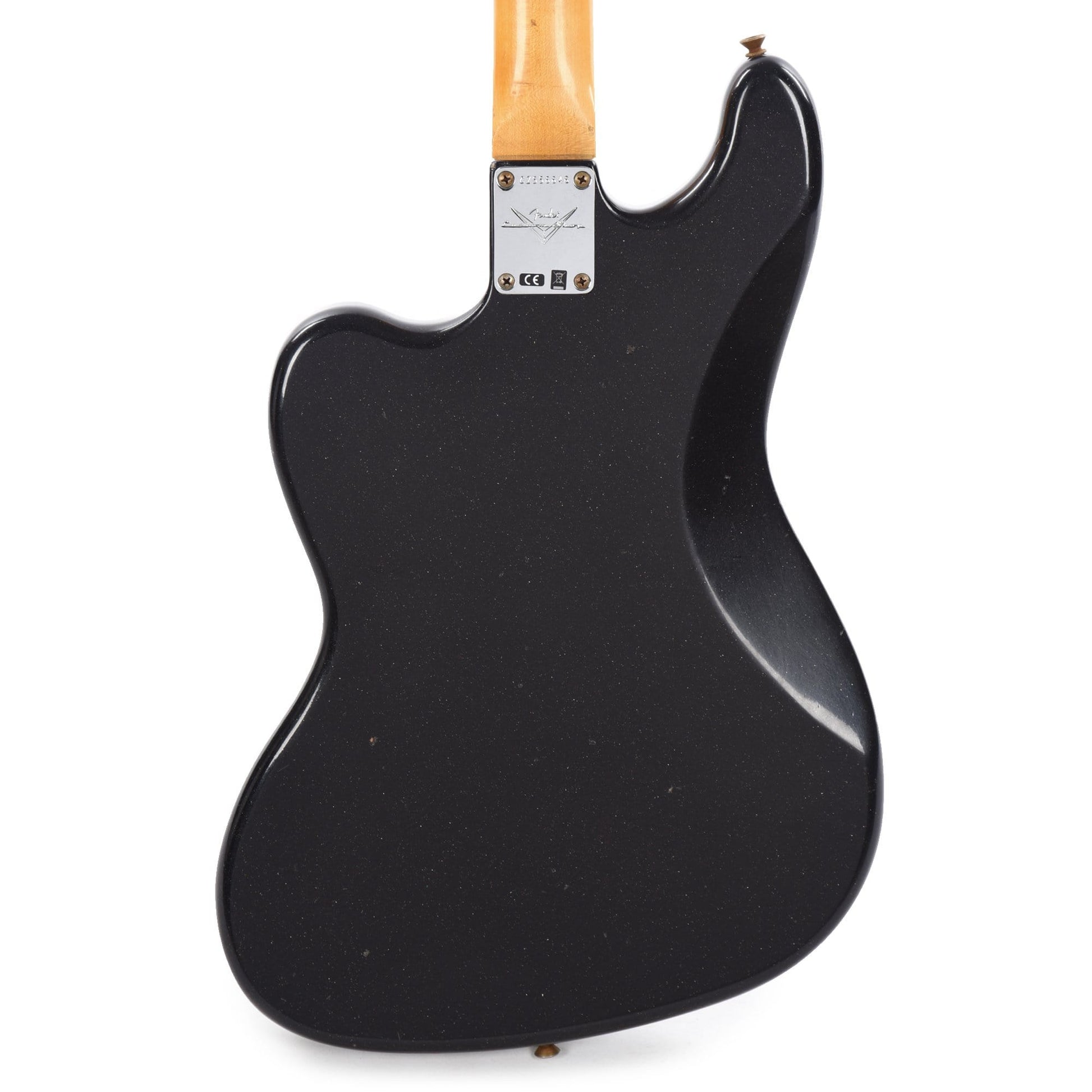 Fender Custom Shop 1962 Bass VI "CME Spec" Journeyman Super Aged Space Dust Black w/Anodized Gold Pickguard Bass Guitars / 5-String or More