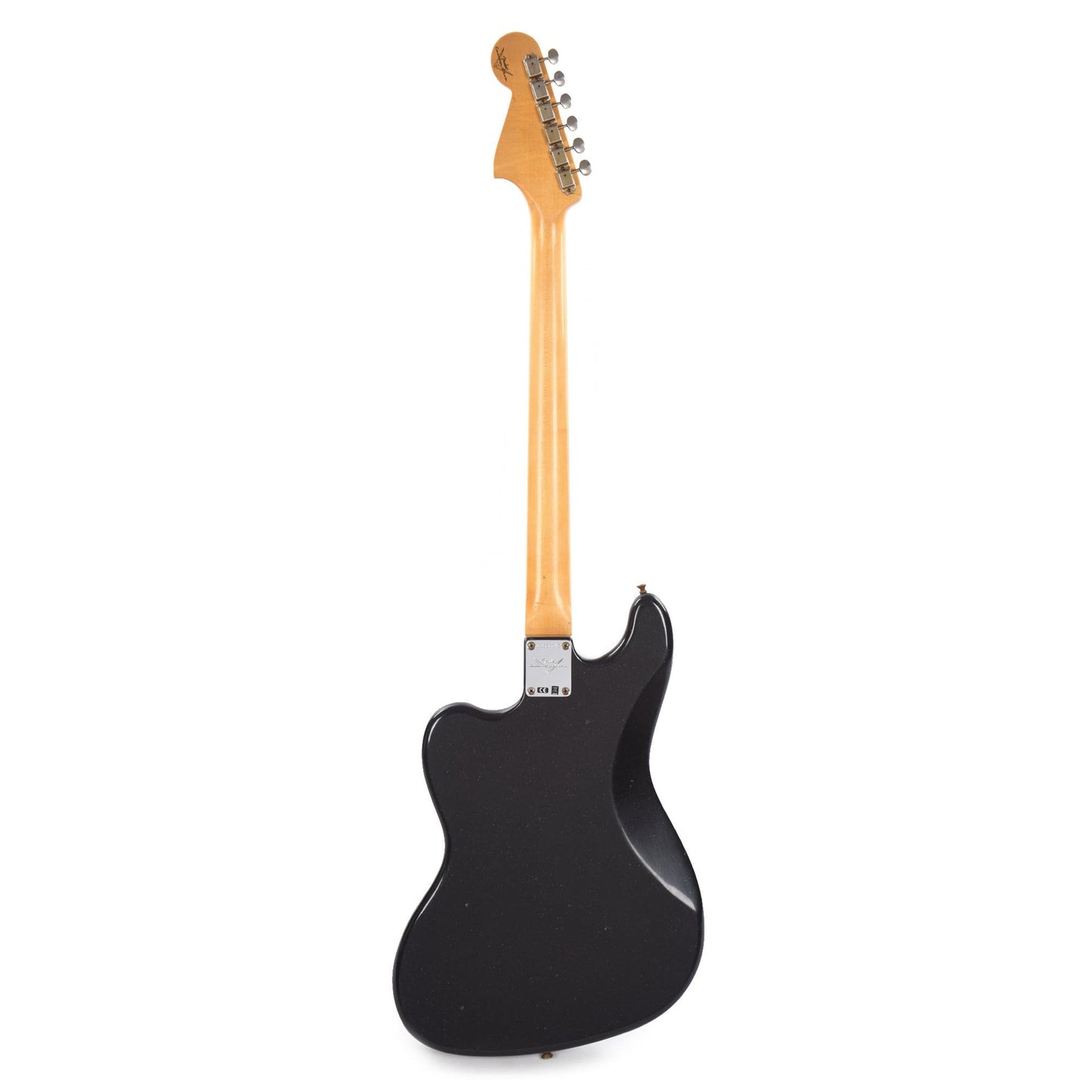 Fender Custom Shop 1962 Bass VI "CME Spec" Journeyman Super Aged Space Dust Black w/Anodized Gold Pickguard Bass Guitars / 5-String or More