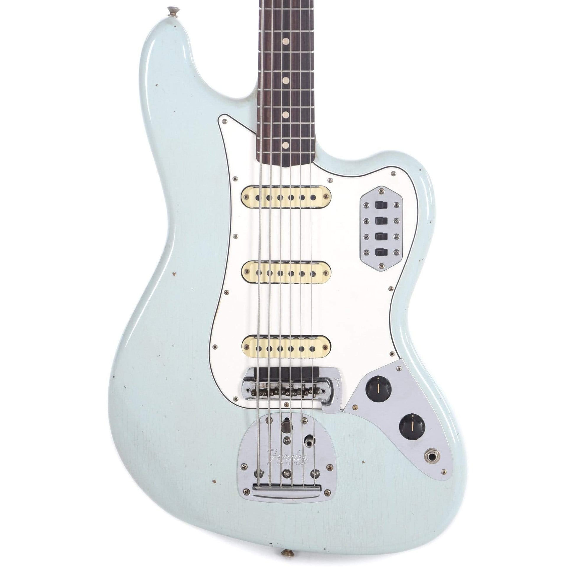 Fender Custom Shop 2019 Time Machine 60s Bass VI Journeyman Relic Aged Sonic Blue Bass Guitars / 5-String or More