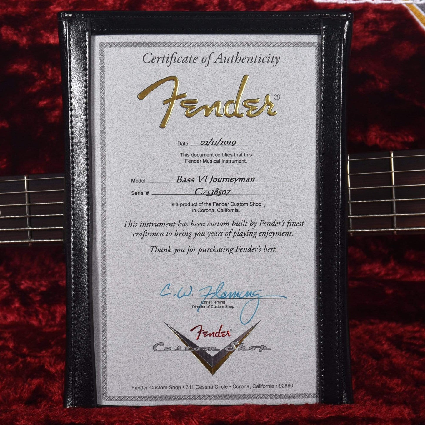 Fender Custom Shop 2019 Time Machine 60s Bass VI Journeyman Relic Aged Sonic Blue Bass Guitars / 5-String or More