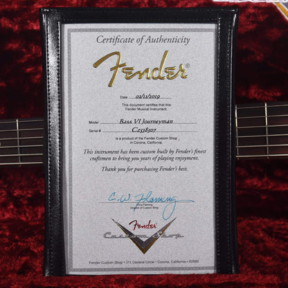 Fender Custom Shop 2019 Time Machine 60s Bass VI Journeyman Relic Aged Sonic Blue Bass Guitars / 5-String or More