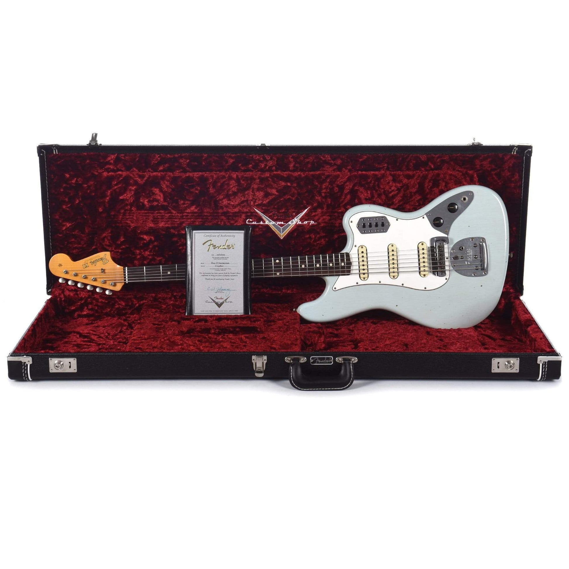 Fender Custom Shop 2019 Time Machine 60s Bass VI Journeyman Relic Aged Sonic Blue Bass Guitars / 5-String or More