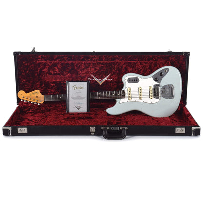 Fender Custom Shop 2019 Time Machine 60s Bass VI Journeyman Relic Aged Sonic Blue Bass Guitars / 5-String or More