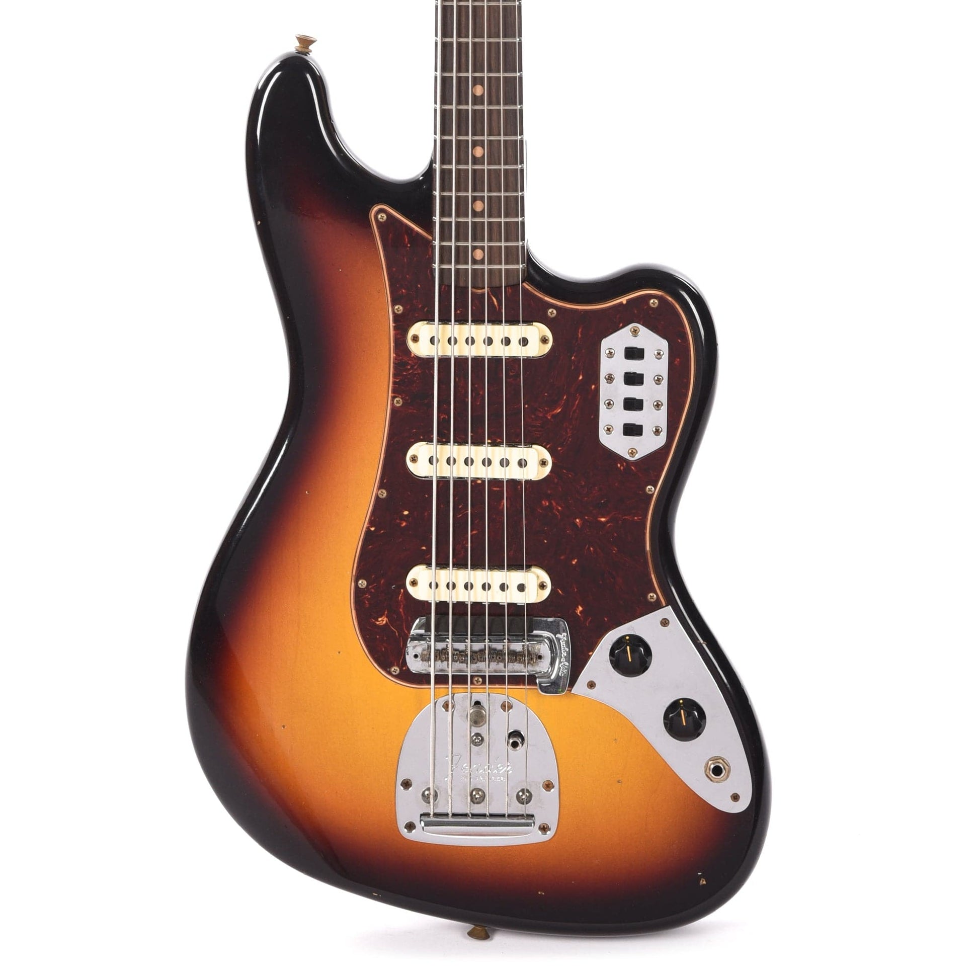 Fender Custom Shop Bass VI Journeyman Relic Aged 3-Color Sunburst Bass Guitars / 5-String or More