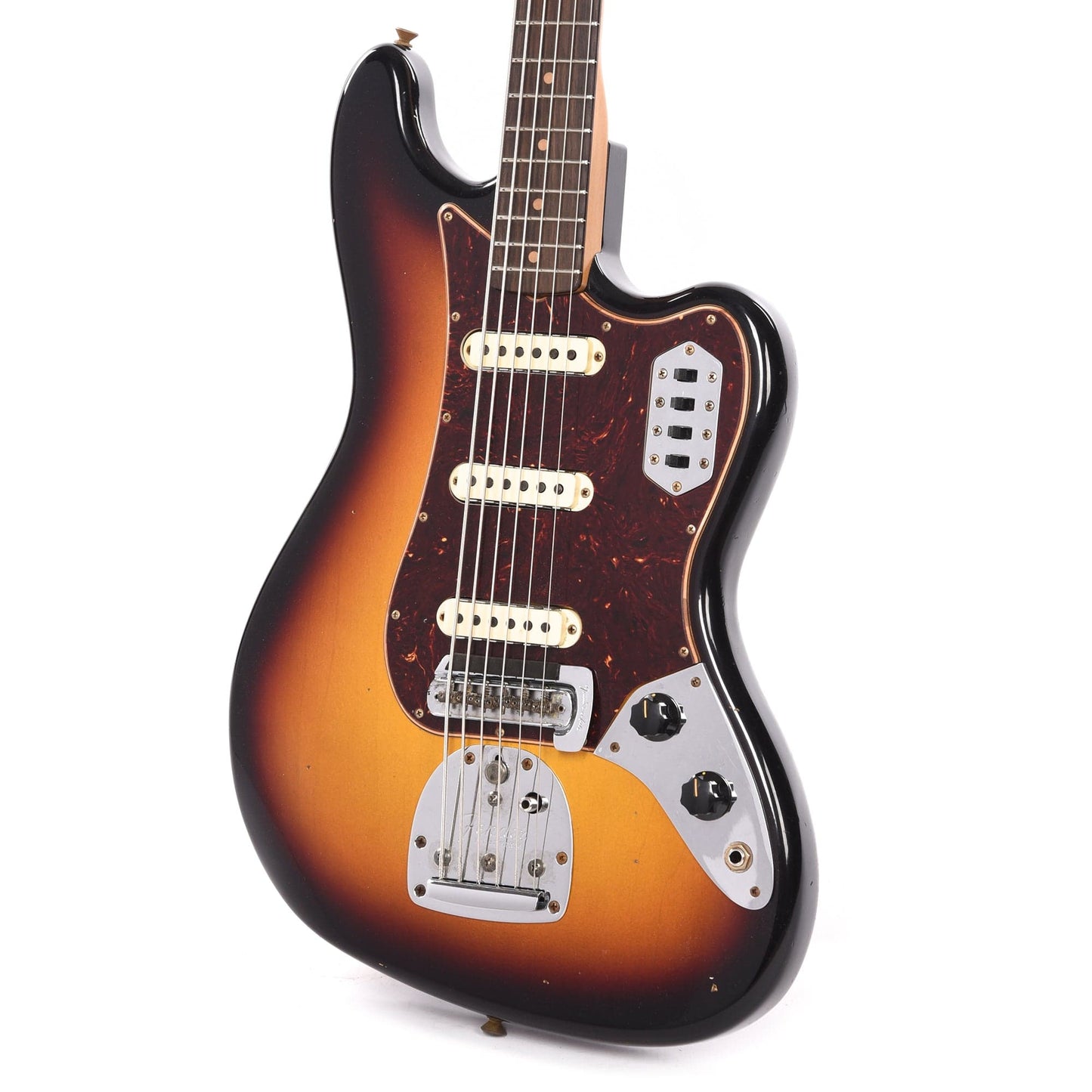 Fender Custom Shop Bass VI Journeyman Relic Aged 3-Color Sunburst Bass Guitars / 5-String or More