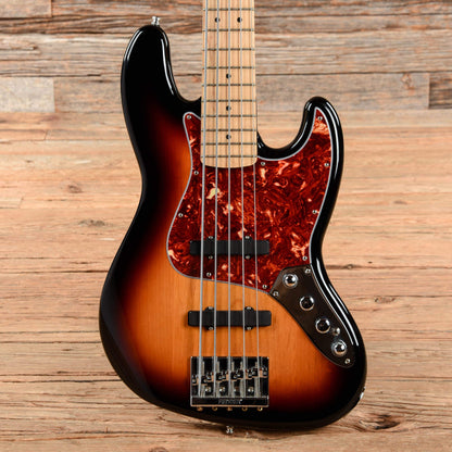 Fender Fender Deluxe Active Jazz Bass V Sunburst 2017 Bass Guitars / 5-String or More