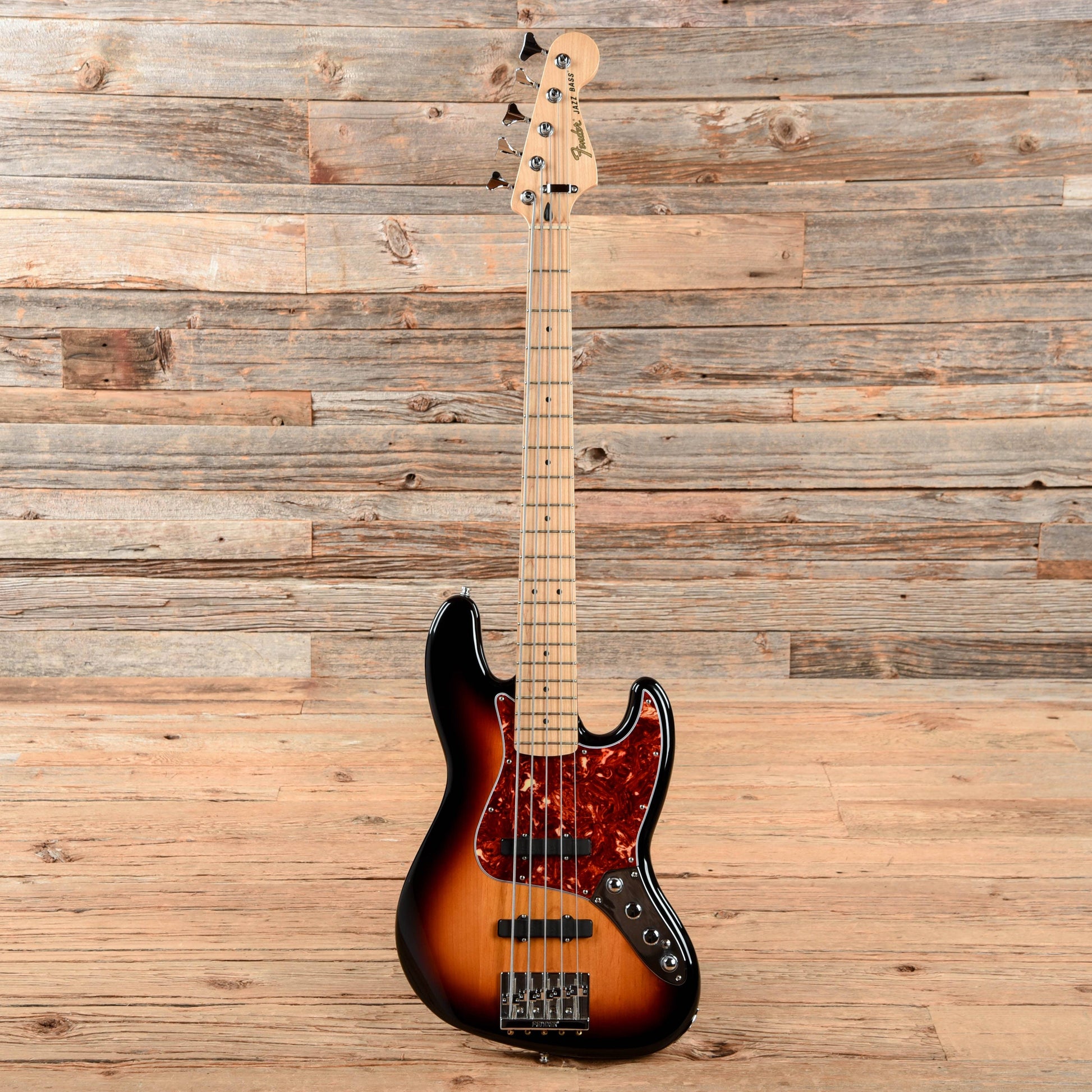 Fender Fender Deluxe Active Jazz Bass V Sunburst 2017 Bass Guitars / 5-String or More