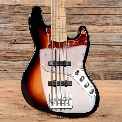 Fender Fender Deluxe Active Jazz Bass V Sunburst 2017 Bass Guitars / 5-String or More