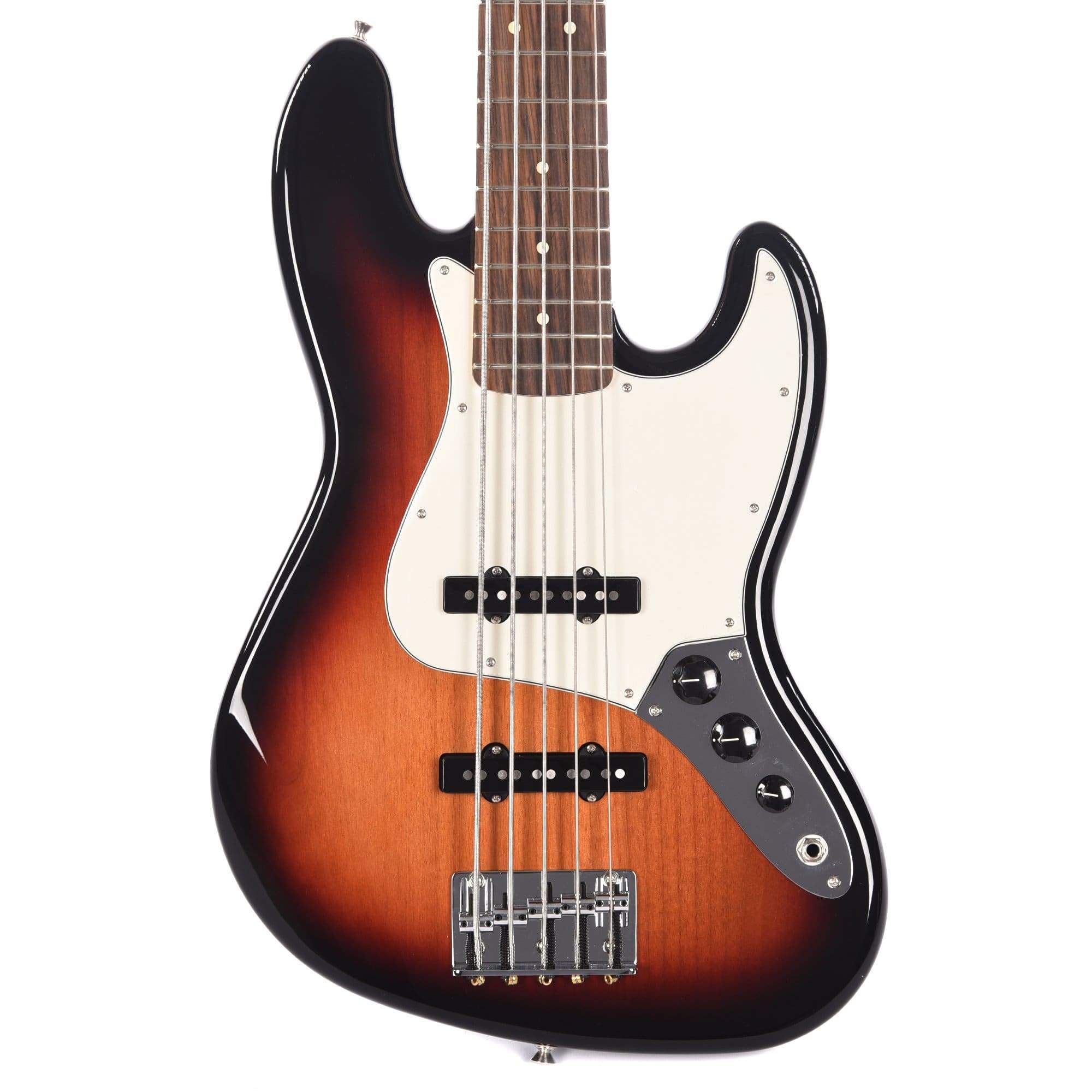 Fender Player Jazz Bass V 5-String 3-Color Sunburst Bundle w/Fender Gig Bag, Stand, Cable, Tuner, Picks and Strings Bass Guitars / 5-String or More