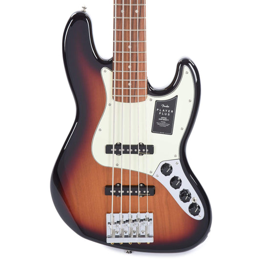 Fender Player Plus Active Jazz Bass V 3-Color Sunburst Bass Guitars / 5-String or More