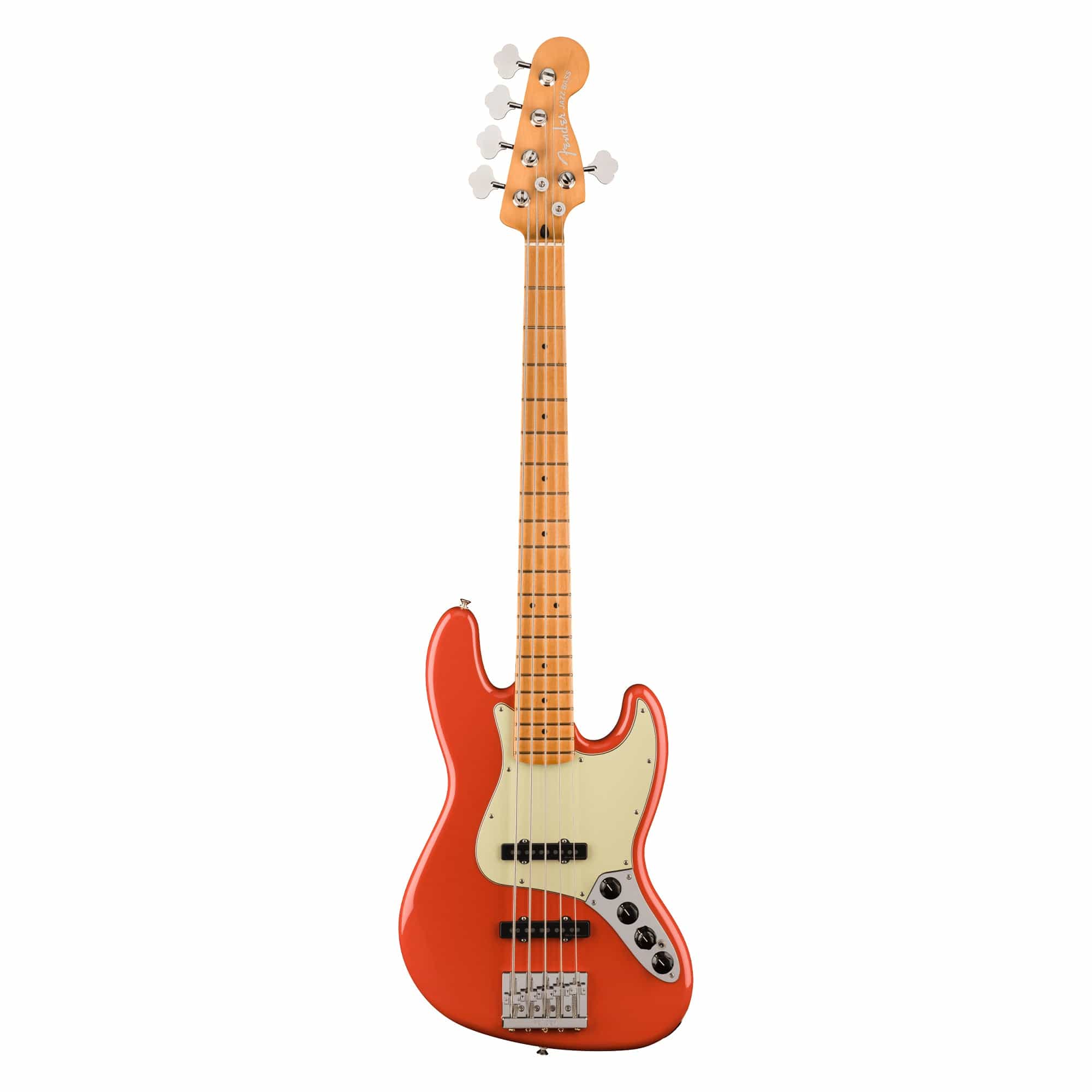 Fender Player Plus Jazz Bass V Fiesta Red Bass Guitars / 5-String or More