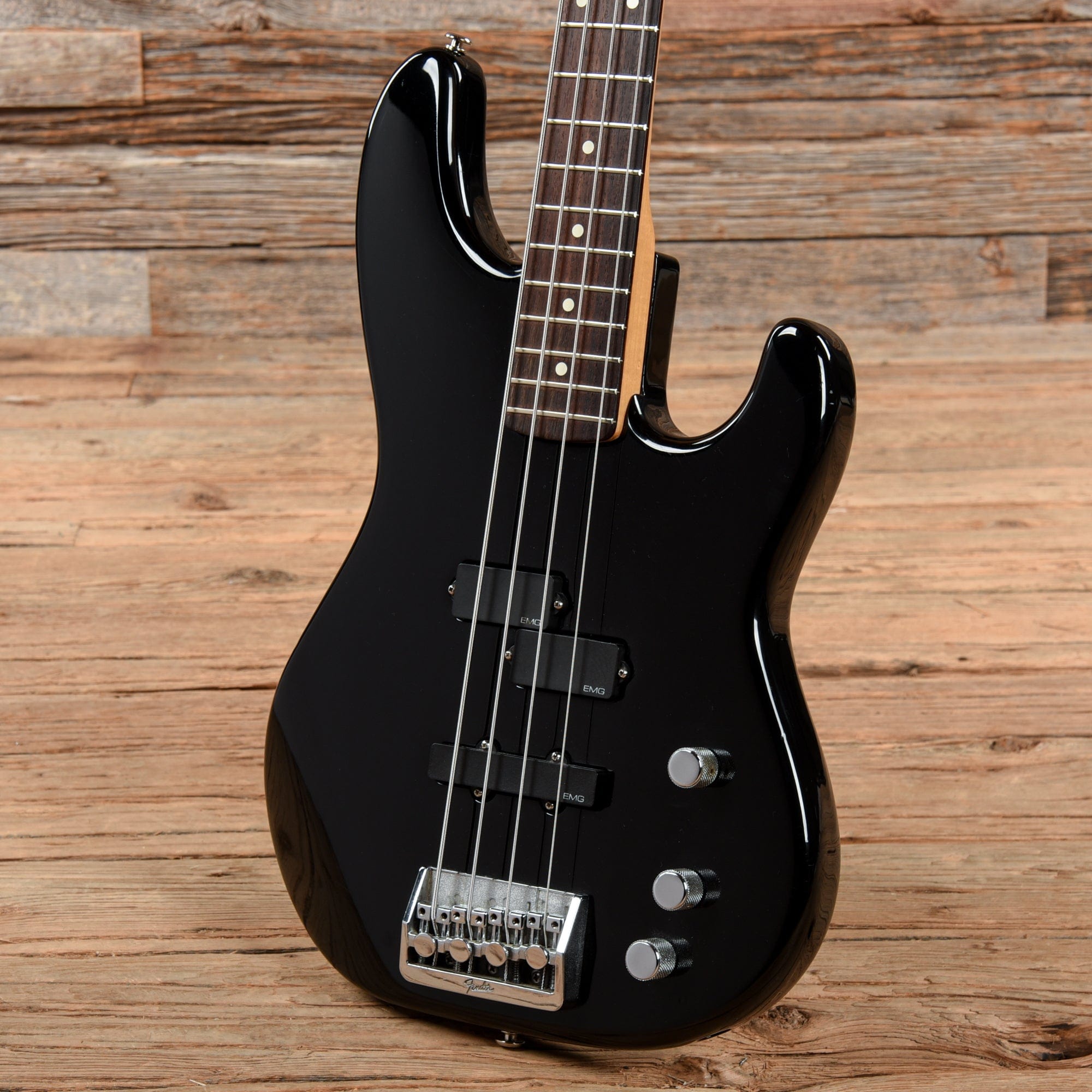Fender Precision Bass Plus Deluxe Black 1993 Bass Guitars / 5-String or More