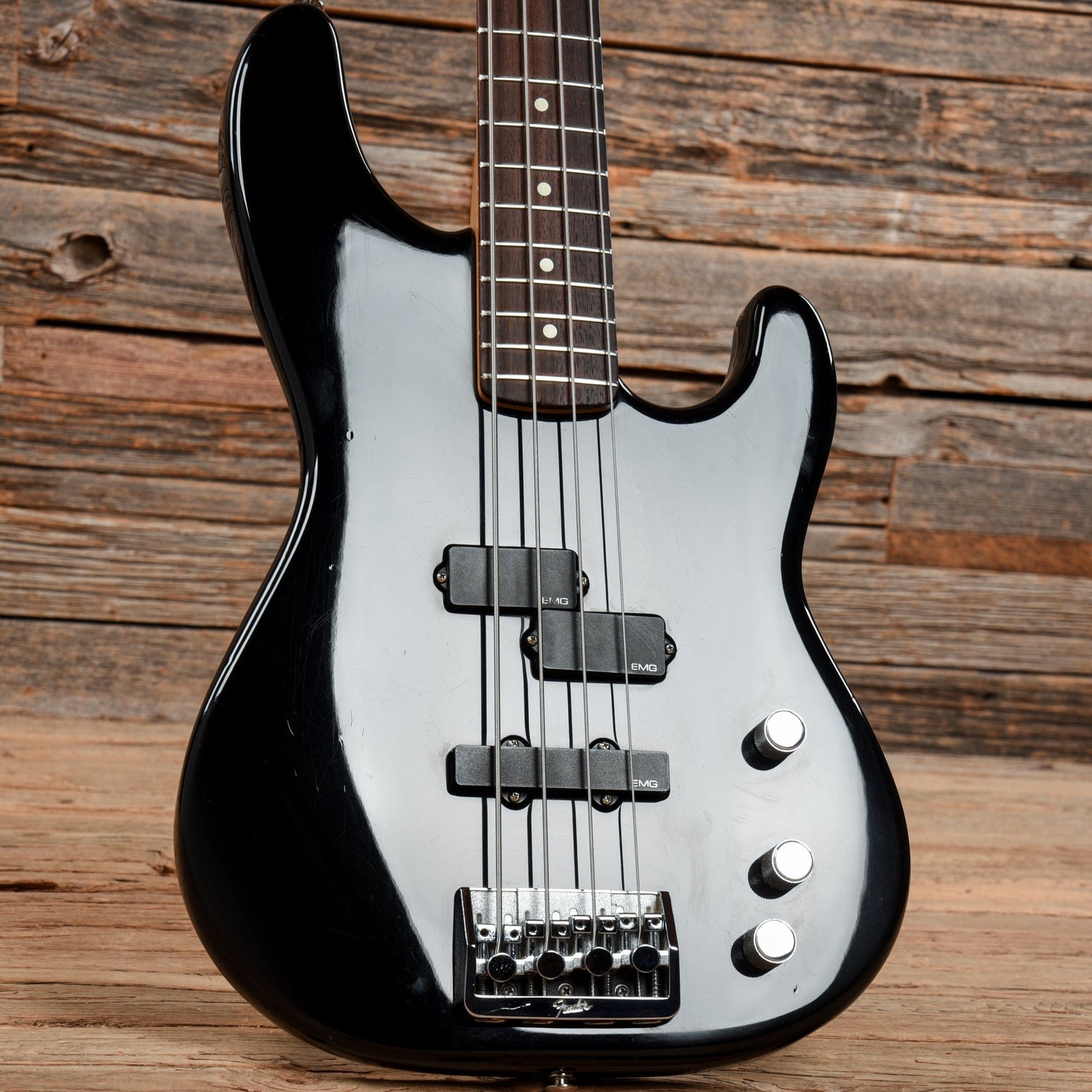 Fender Precision Bass Plus Deluxe Black 1993 Bass Guitars / 5-String or More