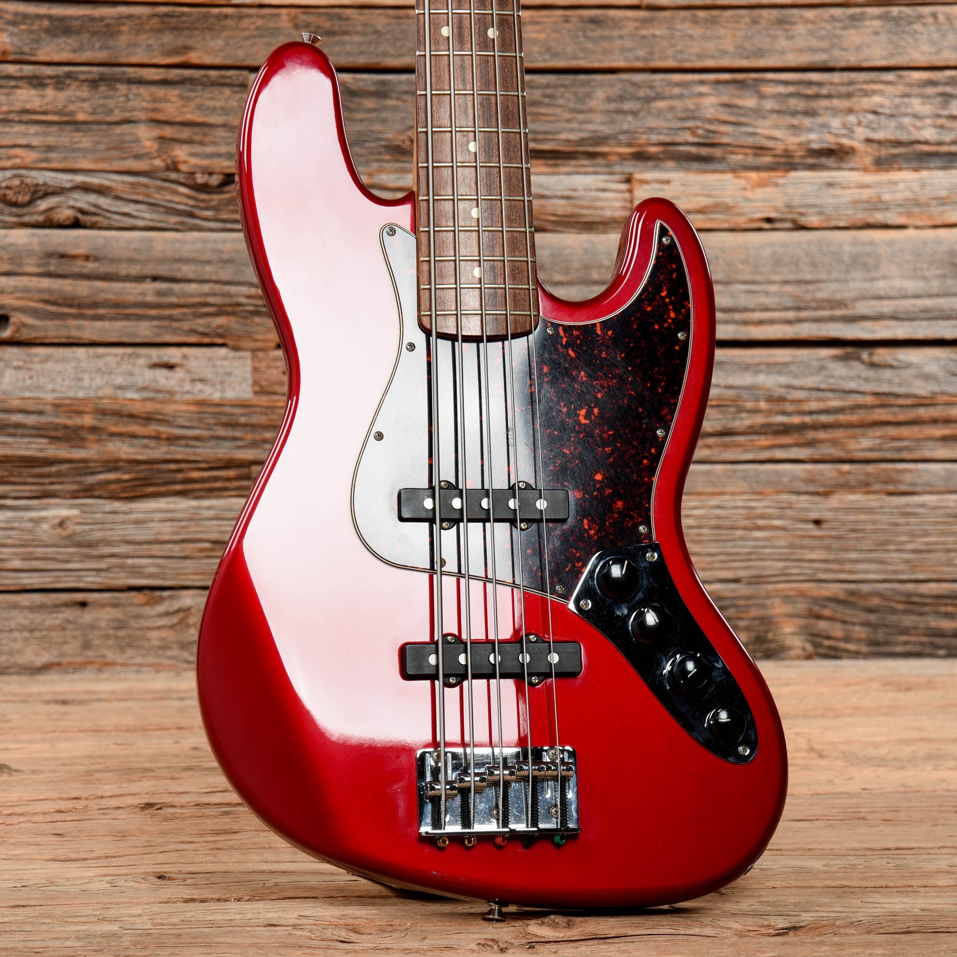 Fender Standard Jazz Bass V Midnight Wine 2002 Bass Guitars / 5-String or More