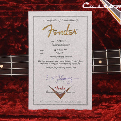 Fender Custom Shop 1959 Precision Bass "CME Spec" Journeyman Relic Aged Daphne Blue Bass Guitars