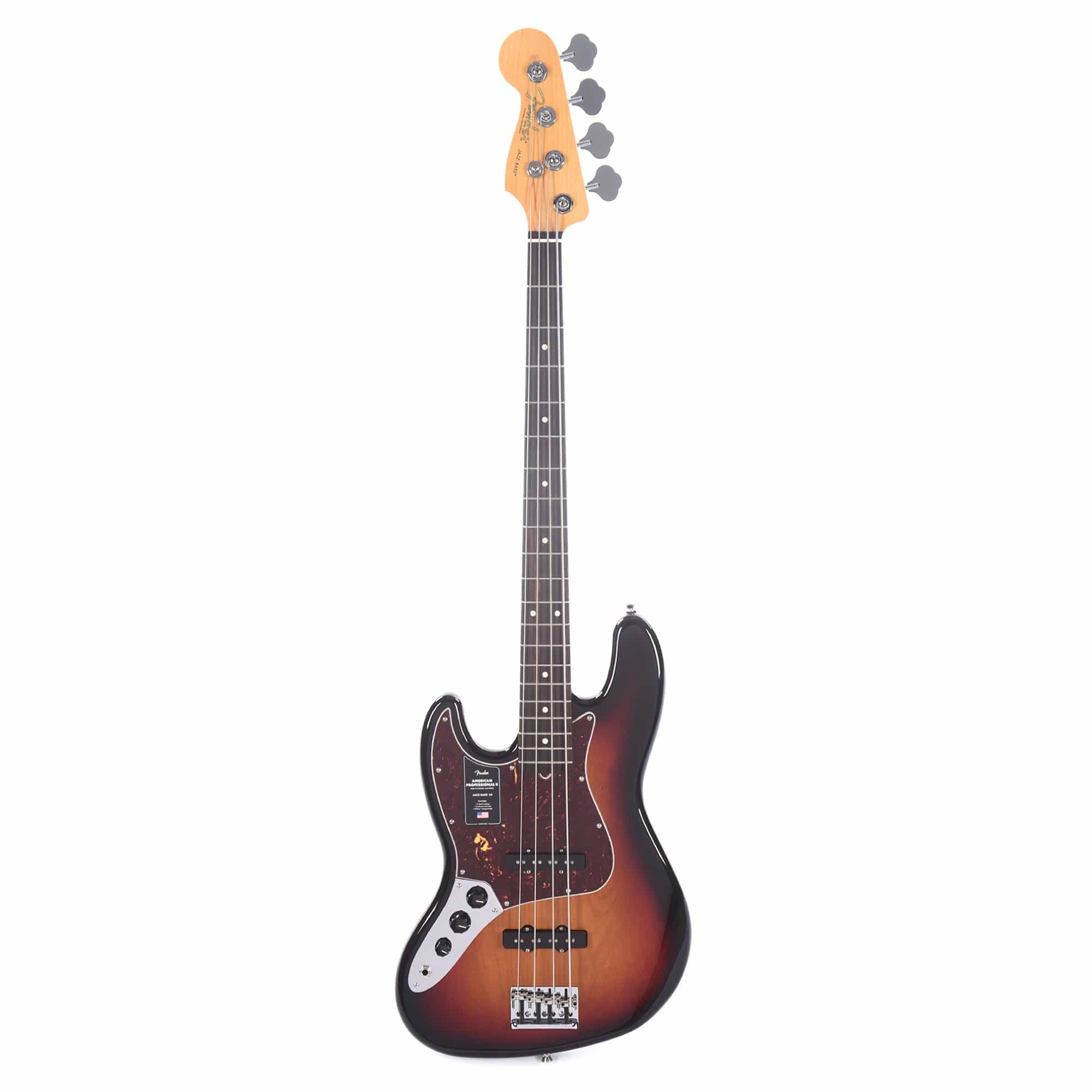 Fender American Professional II Jazz Bass 3-Tone Sunburst LEFTY Bass Guitars / Left-Handed